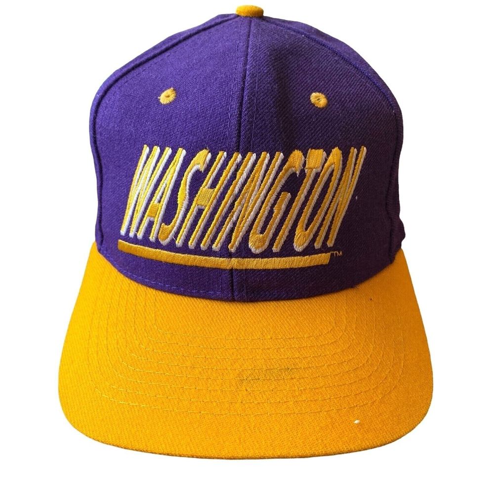 Top of the World Purple and Gold Washington Hat
